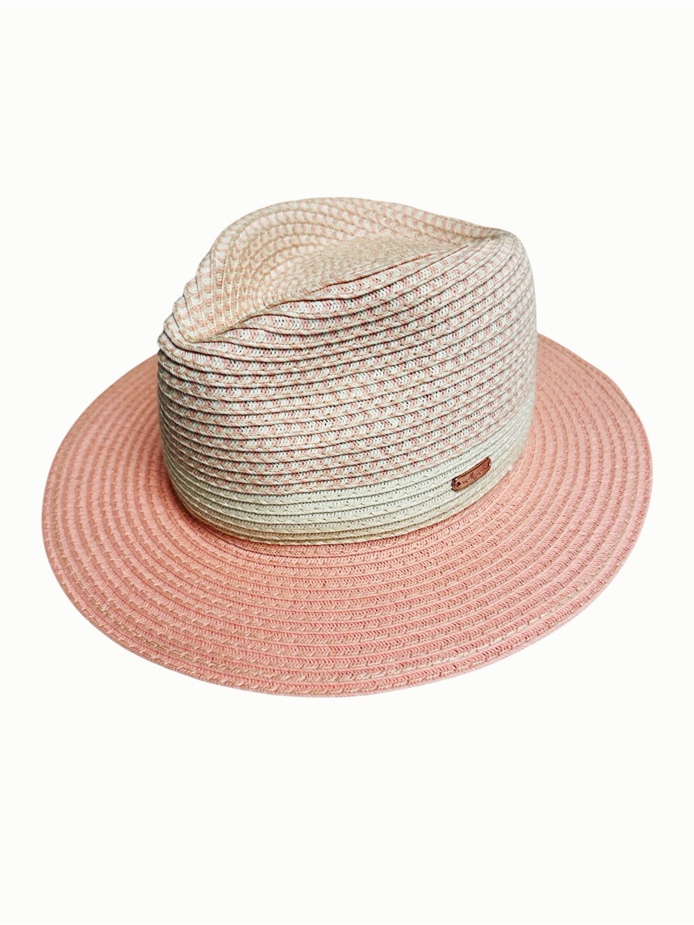 Millymook Girls Woven Sun Hat in Pink & Cream Size 54cm
